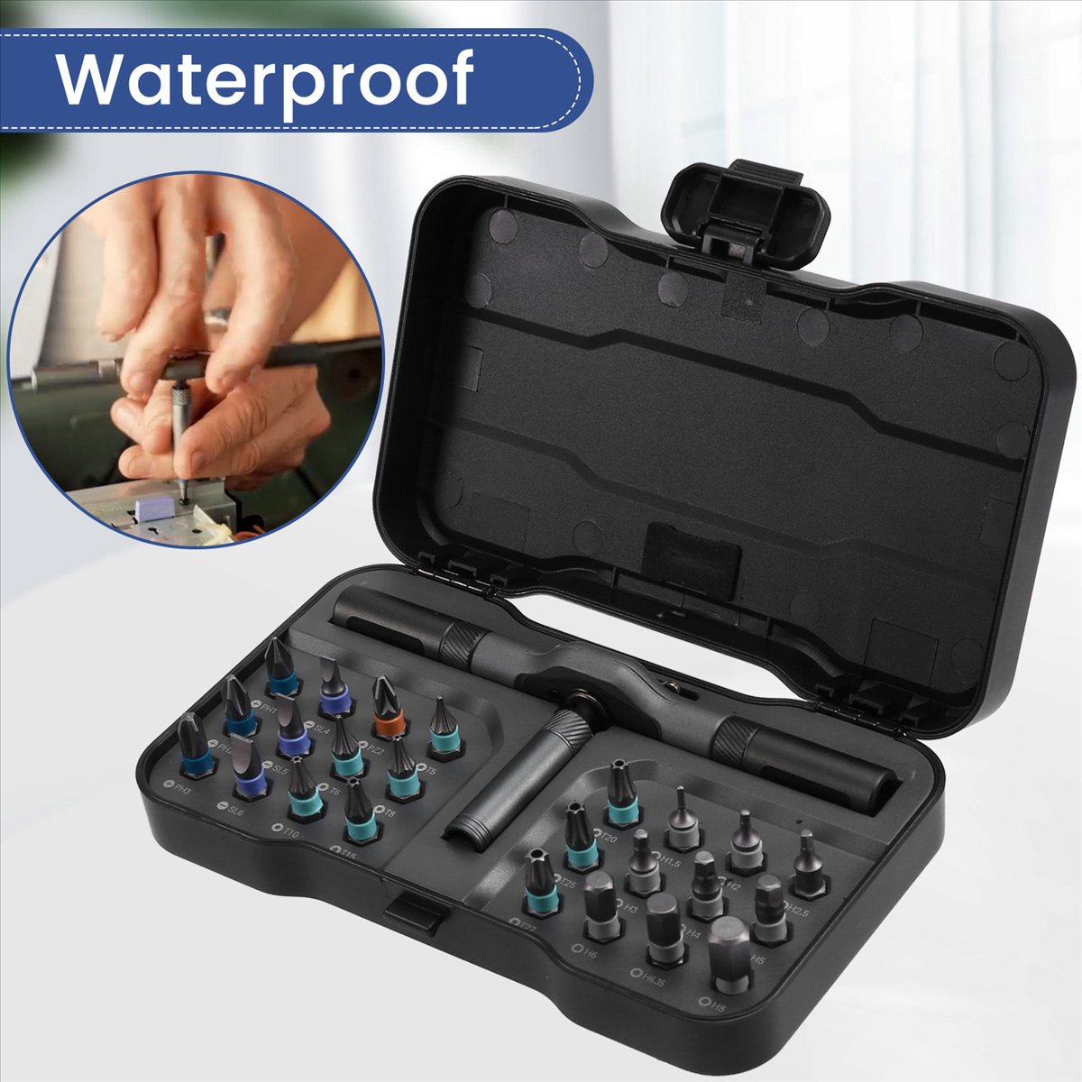 Electronics Repair Tool Kit - AT42 RS1 24'ü 1 Arada Manyetik